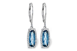 H208-33126: EARR 2.10 LONDON BLUE TOPAZ 2.28 TGW