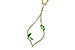 H208-34081: NECK .35 GREEN GARNET .55 TGW