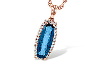 H208-34917: NECK 1.58 LONDON BLUE TOPAZ 1.70 TGW