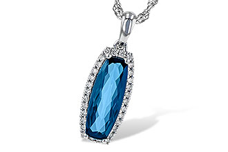 H208-34917: NECK 1.58 LONDON BLUE TOPAZ 1.70 TGW