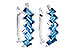 H291-07699: EARR 1.45 LONDON BLUE TOPAZ 1.50 TGW