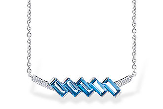 H291-07708: NECK .75 LONDON BLUE TOPAZ .80 TGW