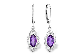 H291-08553: EARR .92 TW AMETHYST 1.07 TGW