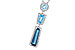 H291-93117: NECK 3.26 TW BLUE TOPAZ 3.50 TGW