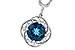 H291-94072: NECK 2.90 LONDON BLUE TOPAZ 3.05 TGW (9MM LBT)