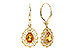 H291-94081: EARR .74 TW CITRINE .90 TGW