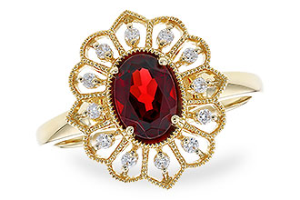 H291-94090: LDS RG .80 GARNET .92 TGW (7x5MM GAR)
