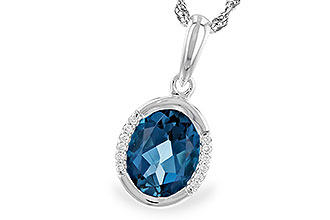 H291-94981: NECK 1.90 TW LONDON BLUE TOPAZ 1.93 TGW (9x7 LBT)