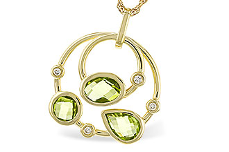 H292-82199: NECKLACE 2.20 PERIDOT 2.26 TGW