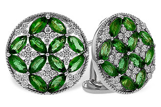 H292-84926: EARRINGS 1.66 TW EMERALD 1.96 TGW