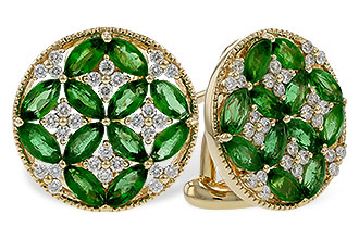 H292-84926: EARRINGS 1.66 TW EMERALD 1.96 TGW