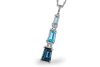 H292-85853: NECKLACE 2.60 TW BLUE TOPAZ 2.65 TGW
