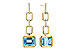 H292-86744: EARRINGS 3.20 BLUE TOPAZ 3.32 TGW (8x6MM BT)