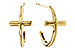 H292-89472: GOLD EARRINGS (14MM)