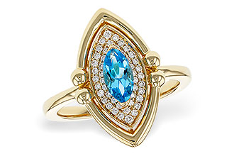 H292-90390: LDS RG .54 BLUE TOPAZ .70 TGW (8x4MM BT)