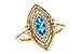 H292-90390: LDS RG .54 BLUE TOPAZ .70 TGW (8x4MM BT)