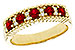 H292-90435: LDS WED RG .60 TW RUBY .72 TGW