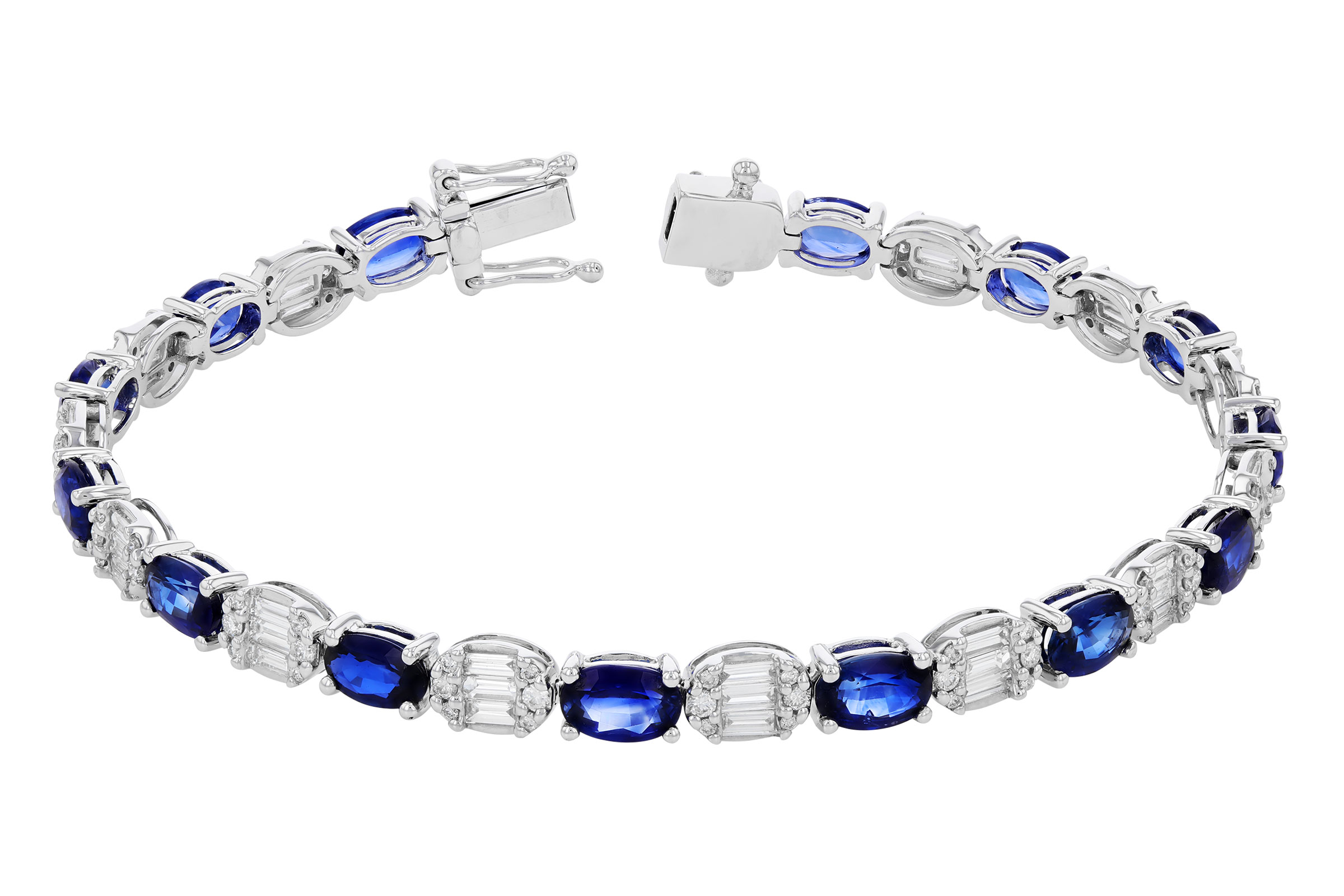 H293-74090: BRACELET 7.28 TW SAPPHIRE 8.98 TGW (7")