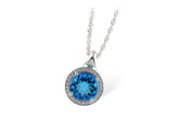 K205-57726: NECK 3.87 BLUE TOPAZ 4.01 TGW