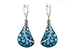 K205-59481: EARR 6.86 BLUE TOPAZ 7.05 TGW