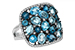K205-59490: LDS RG 3.67 BLUE TOPAZ 3.94 TGW