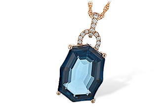 K207-44999: NECK 11.75 LONDON BLUE TOPAZ 11.85 TGW