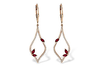 K208-27690: EARR .60 RUBY .95 TGW