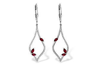 K208-27690: EARR .60 RUBY .95 TGW