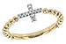 K208-29481: LDS DIA RG .05 TW (G207-43126 YG RING & WG SETTING)