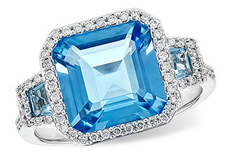 K208-34962: LDS RG 4.40 TW BLUE TOPAZ 4.60 TGW