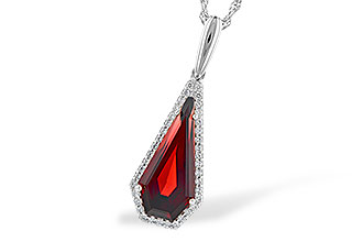 K291-02190: NECK 4.00 GARNET 4.17 TGW