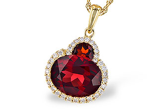 K291-07717: NECK 3.02 TW GARNET 3.16 TGW