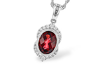 K291-91290: NECK 2.10 GARNET 2.24 TGW