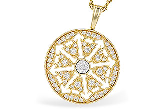 K291-91335: NECKLACE .38 TW