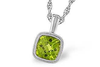 K291-96817: NECKLACE .95 CT PERIDOT