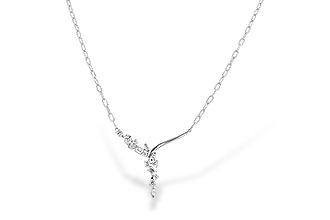 K291-97681: NECKLACE 1.22 TW FANCY CUT DIAMONDS (18")