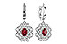 K291-98581: EARR .56 TW RUBY 1.30 TGW (5x3MM RUBY)