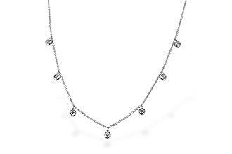 K291-98590: NECKLACE .32 TW (18")