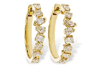 K291-99462: EARRINGS 1.15 TW FANCY CUT DIAS