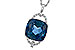 K292-83153: NECK 9.00 LONDON BLUE TOPAZ 9.20 TGW (12MM LBT)