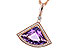 K292-84017: NECKLACE 2.80 AMETHYST 2.97 TGW
