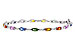 K292-84081: BRACELET 4.76 MULTI-COLOR SAPPH 5.08 TGW (7")