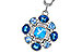K292-84917: NECKLACE 3.19 TW BLUE TOPAZ 3.25 TGW
