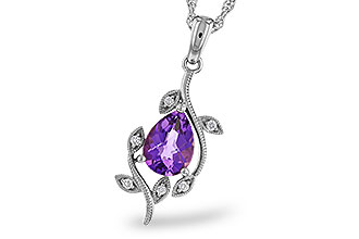 K292-84962: NECKLACE .88 AMETHYST .93 TGW (8x6MM AMY)