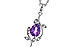 K292-84962: NECKLACE .88 AMETHYST .93 TGW (8x6MM AMY)