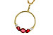 K292-85890: NECKLACE .79 RUBY .89 TGW