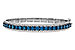 K292-86790: BANGLE 4.05 BLUE DIAS 5.50 TW
