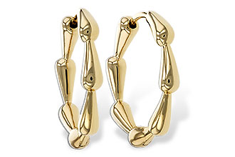K292-87690: GOLD EARRINGS (21MM)