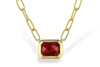 K292-87708: NECKLACE 1.45 GARNET (18")