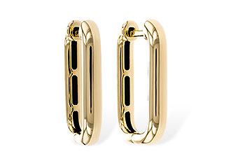 K292-87726: GOLD EARRINGS (18MM)